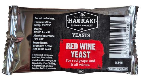 HBC Red Wine Yeast 10g