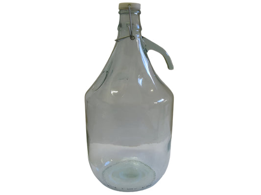 5 Litre Glass Jar with Swing Top (Demijohn) ***Please read shipping conditions