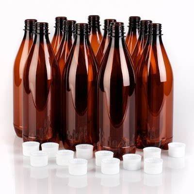 30 x 750ml PET Bottles with Caps