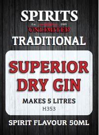 Spirits Unlimited Superior Dry Gin (H353)