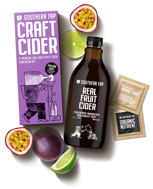 Passionfruit Cider Kit with Hawkes Bay Apples and Limes