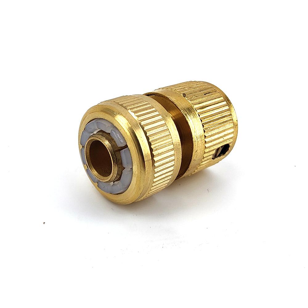 Brass Female Garden Hose Connector x 12mm - 1/2'' Grip Hose Connector