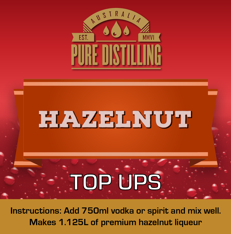 Hazelnut Liqueur Top Ups