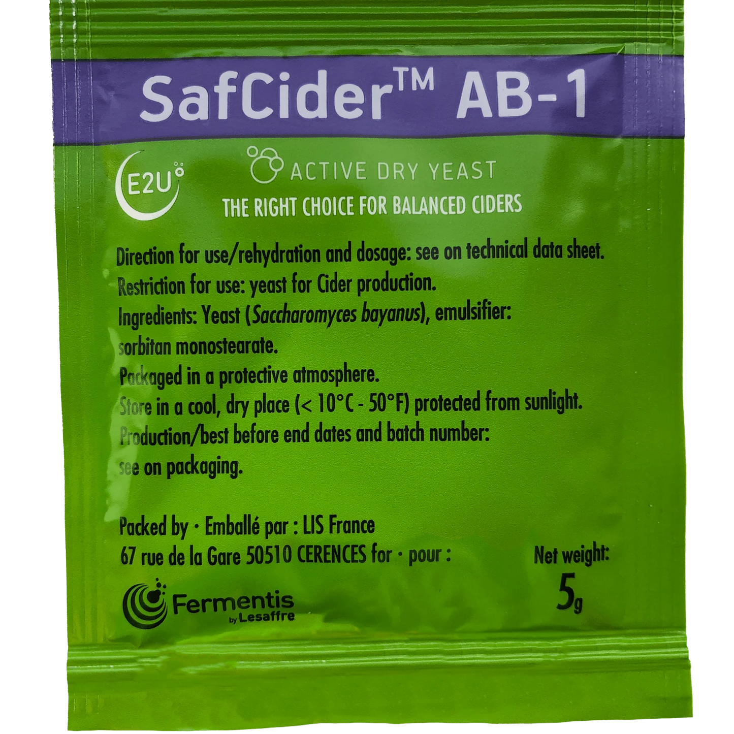 SafCider Yeast AB-1 (Balance)