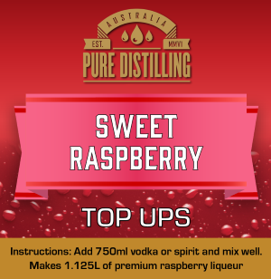 Sweet Raspberry Liqueur Top Ups