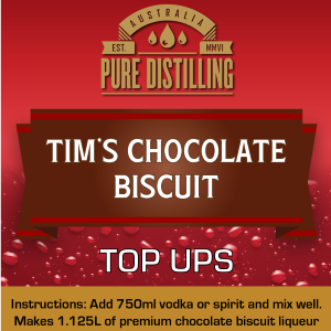 Tim's Chocolate Biscuit Liqueur Top Ups