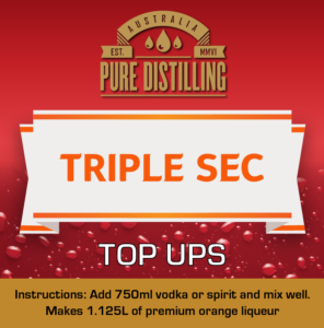 Triple Sec Liqueur Top Ups