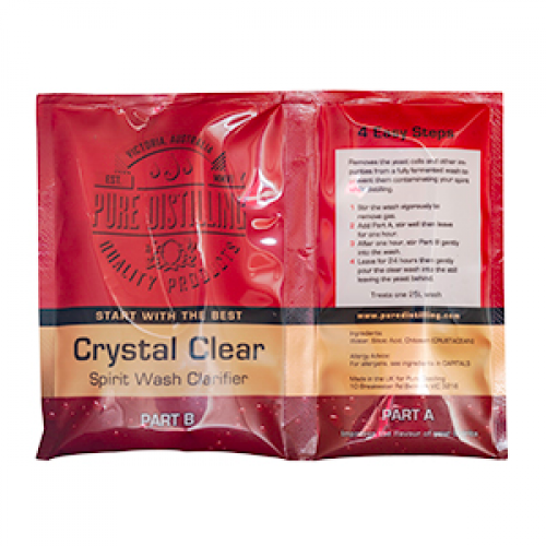 10 x Crystal Clear Wash Clarifier (A and B Finings) -buy in bulk and save.