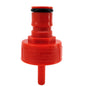 Red Carbonation And Line Cleaning Cap - Plastic