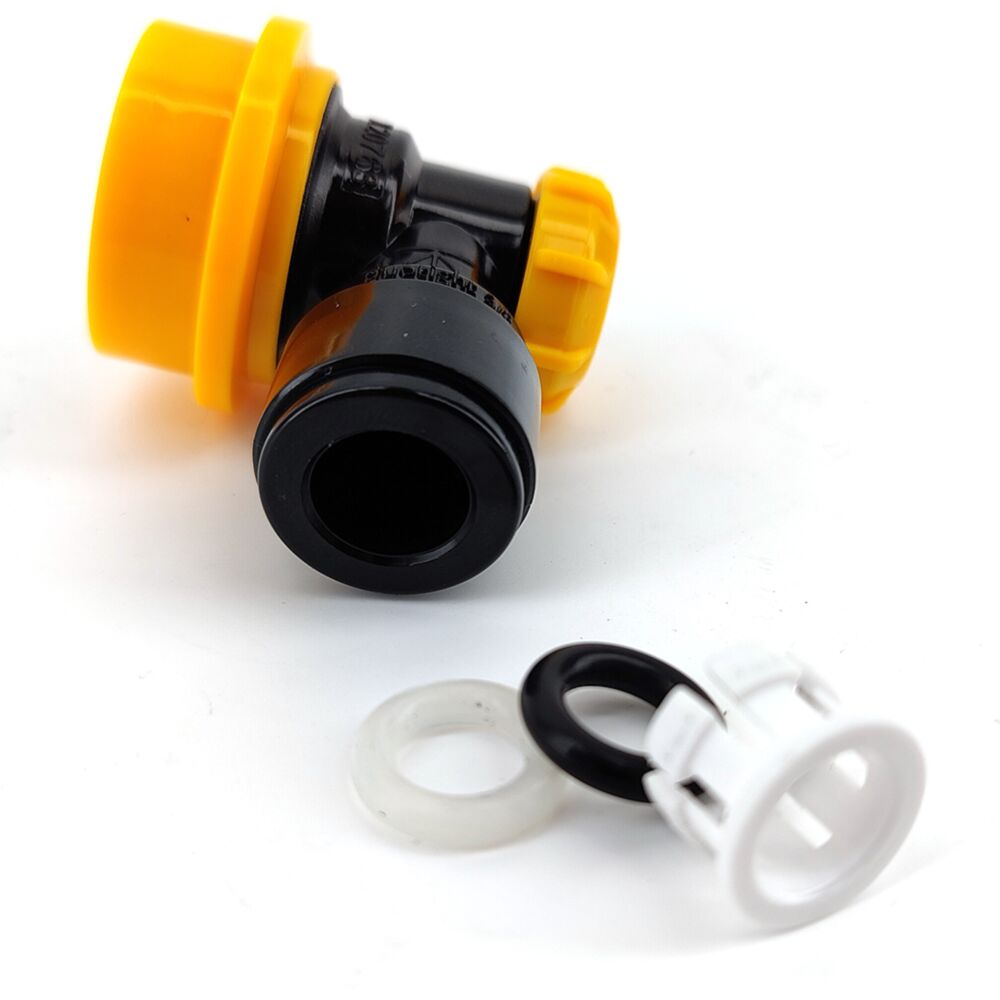 Keg Connector - Duotight - Beer - 9.5mm (3/8") for larger line