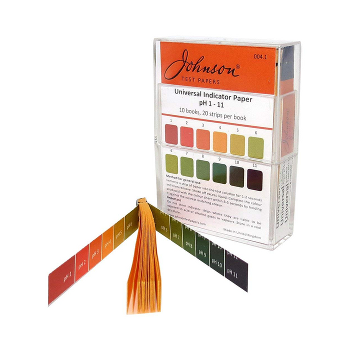 pH Test Strips 1-11 Per Book