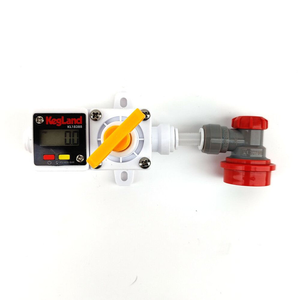 Digital Illuminated Mini Gauge 0-90psi for Integrated Blowtie and In-line regulators (KL18388)